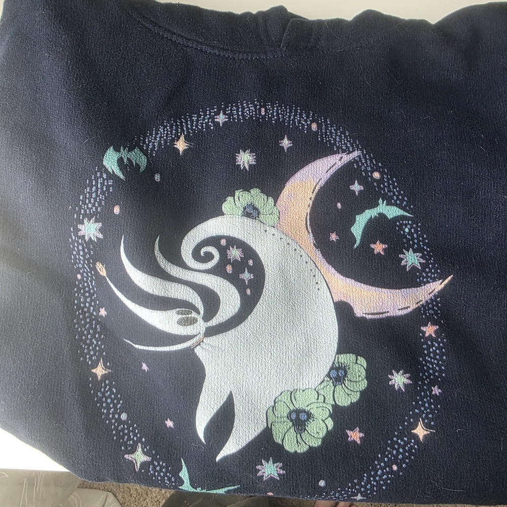 Hot Topic Navy Blue Celestial Graphic Hoodie